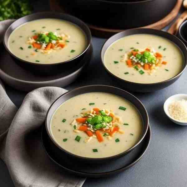Постный картофельный суп с рисом
